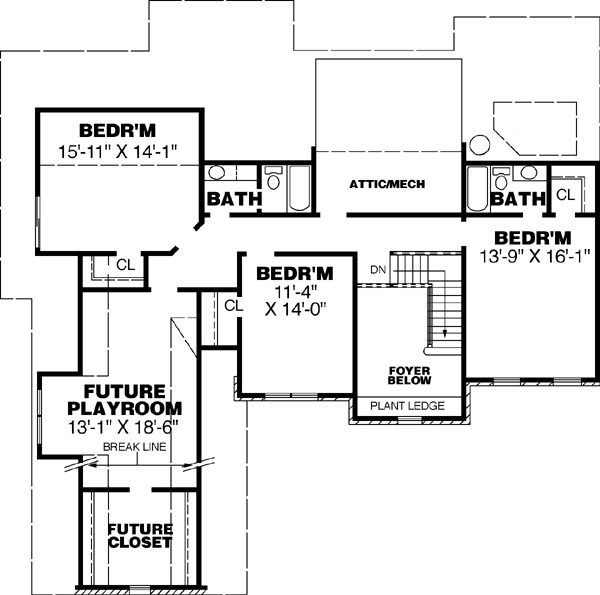 Upper/Second Floor Plan: 27-242