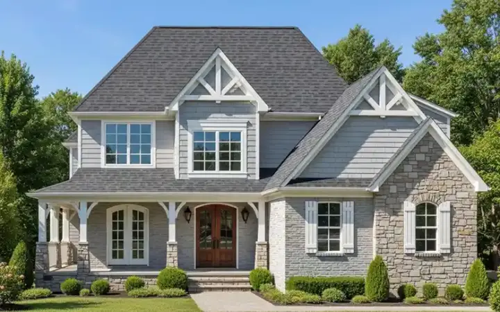 Country house plans 27-245 - front exterior, 1,559 sq ft, 3 bed, 2 bath house plans | Monster House Plans