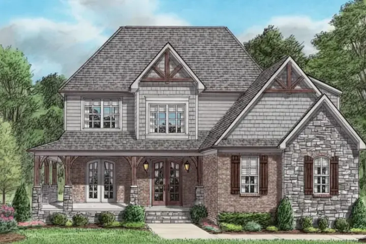 Country house plans 27-254 - front exterior, 2,546 sq ft, 3 bed, 2 bath house plans | Monster House Plans