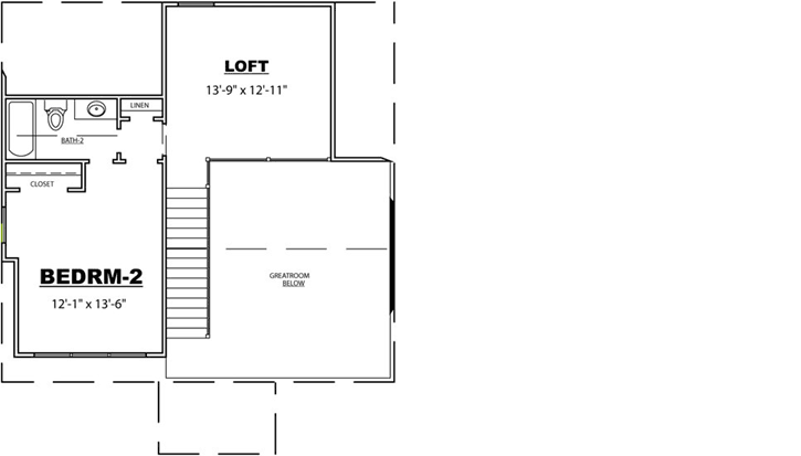 Upper/Second Floor Plan: 27-255