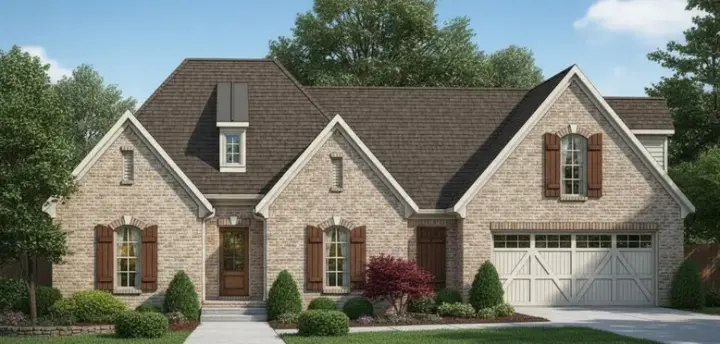 Country house plans 27-257 - front exterior, 1,713 sq ft, 3 bed, 2 bath house plans | Monster House Plans