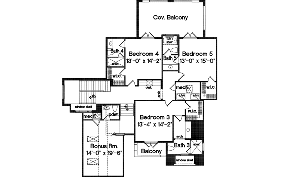 Upper/Second Floor Plan: 28-105