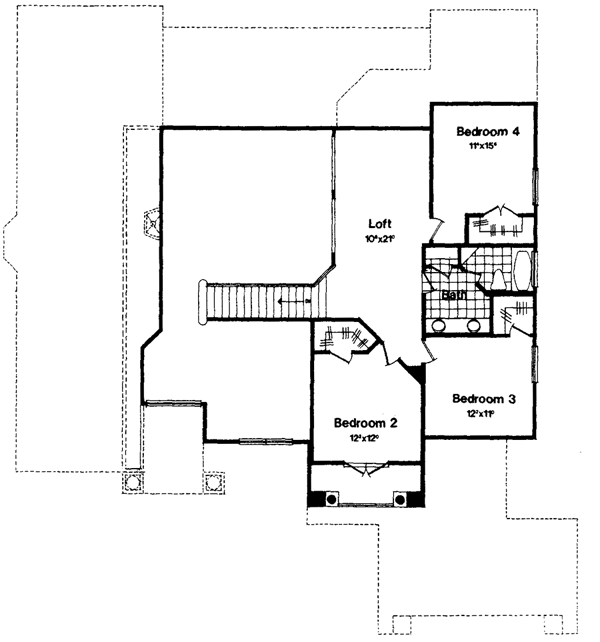 Upper/Second Floor Plan: 28-106