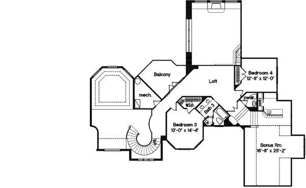 Upper/Second Floor Plan: 28-121