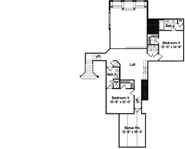 Upper/Second Floor Plan: 28-122