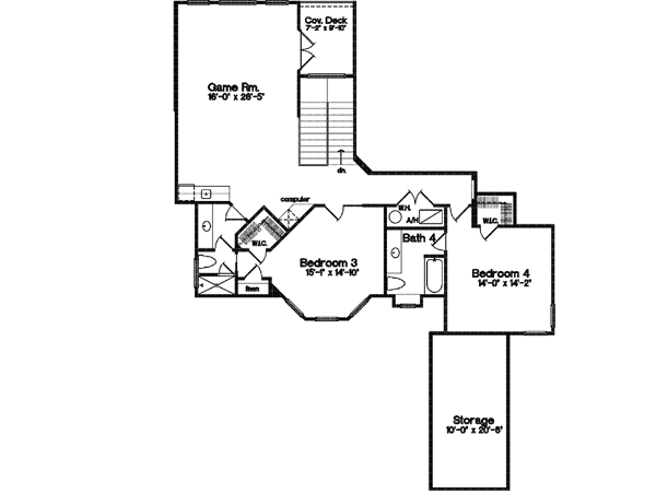 Upper/Second Floor Plan: 28-127