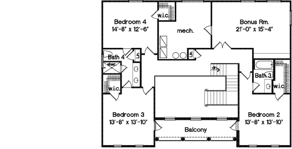 Upper/Second Floor Plan: 28-130