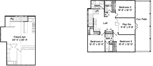 Upper/Second Floor Plan: 28-132