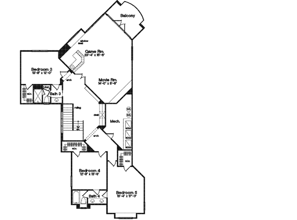 Upper/Second Floor Plan: 28-134