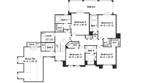 Upper/Second Floor Plan: 28-142