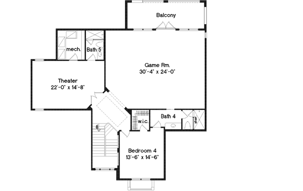 Upper/Second Floor Plan: 28-145
