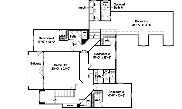 Upper/Second Floor Plan: 28-147