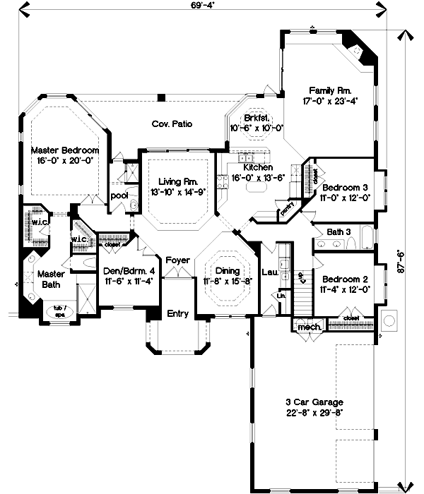 Main Floor Plan: 28-153