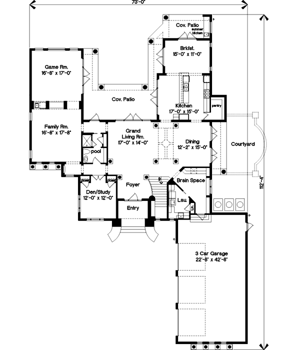Main Floor Plan: 28-155