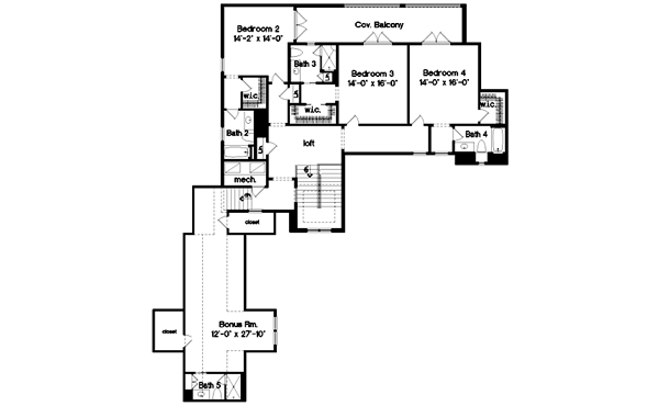 Upper/Second Floor Plan: 28-157