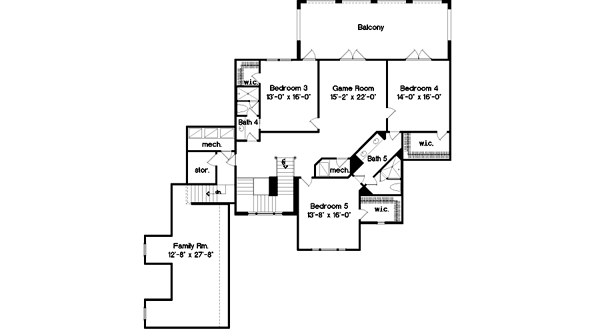 Upper/Second Floor Plan: 28-161