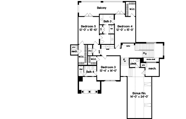 Upper/Second Floor Plan: 28-162
