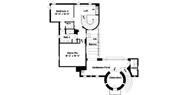 Upper/Second Floor Plan: 28-164