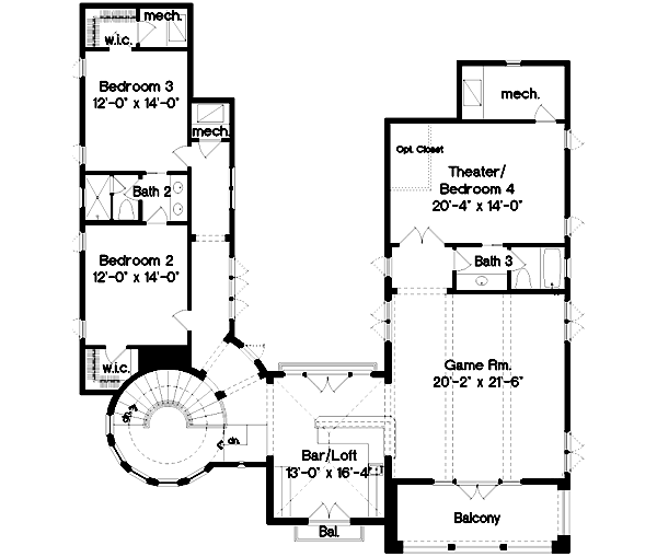 Upper/Second Floor Plan: 28-165