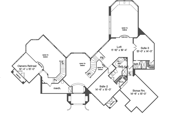 Upper/Second Floor Plan: 28-170