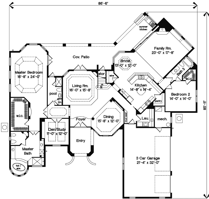 Main Floor Plan: 28-173