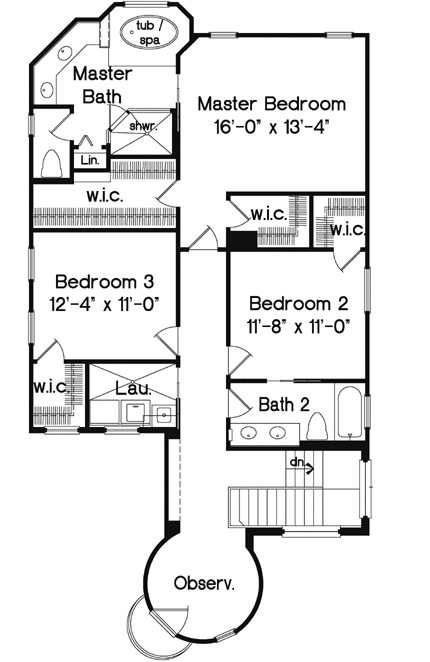 Upper/Second Floor Plan: 28-178