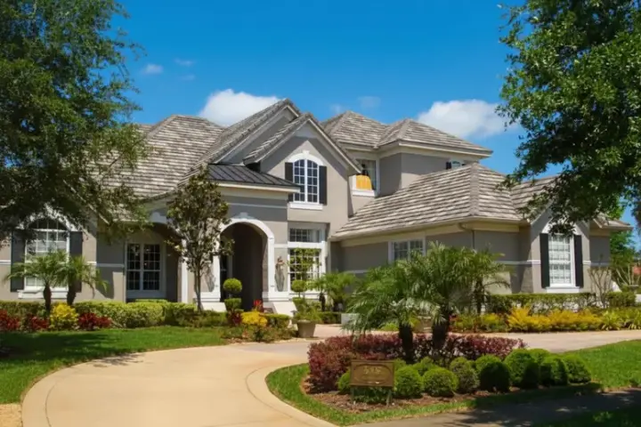 European house plans 28-180 - front exterior, 4,886 sq ft, 5 bed, 5 bath house plans | Monster House Plans