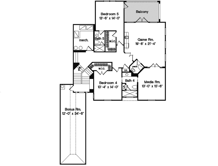 Upper/Second Floor Plan: 28-181