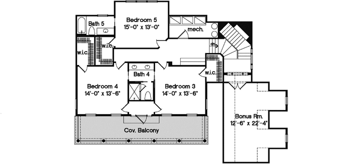 Upper/Second Floor Plan: 28-182