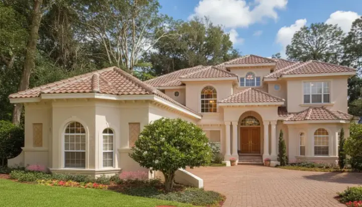 Florida house plans 28-183 - front exterior, 5,091 sq ft, 3 bed, 3 bath house plans | Monster House Plans