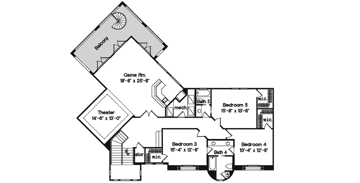 Upper/Second Floor Plan: 28-185