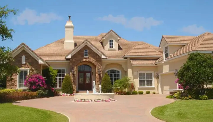 Tuscan house plans 28-187 - front exterior, 5,800 sq ft, 4 bed, 5 bath house plans | Monster House Plans