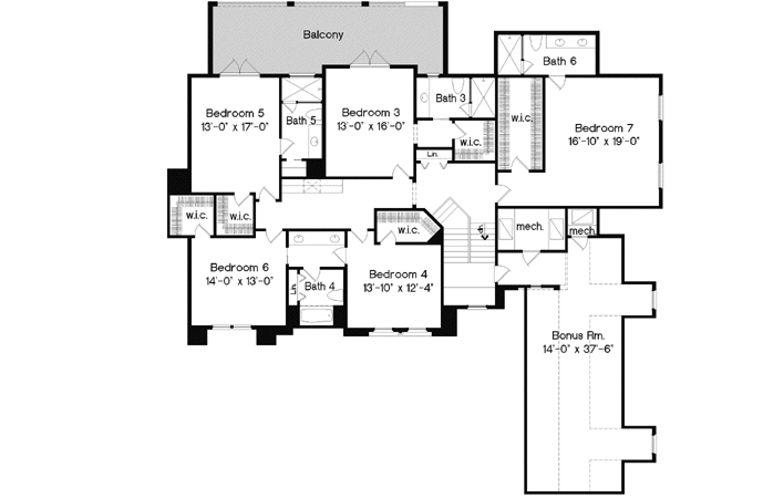 Upper/Second Floor Plan: 28-190