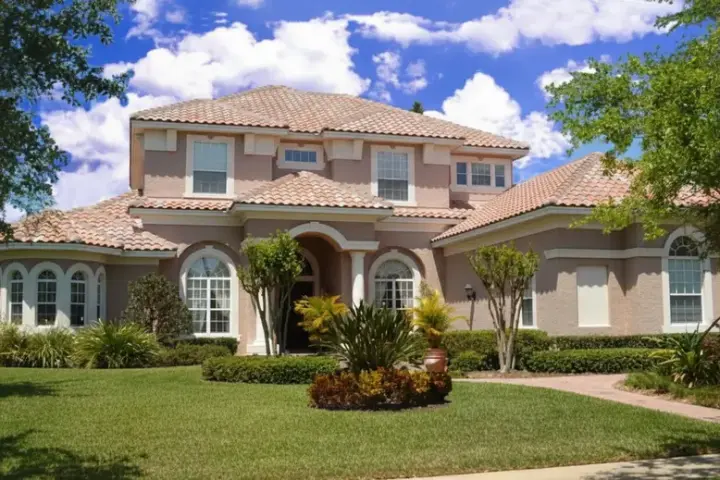 Spanish house plans 28-191 - front exterior, 5,049 sq ft, 6 bed, 5 bath house plans | Monster House Plans
