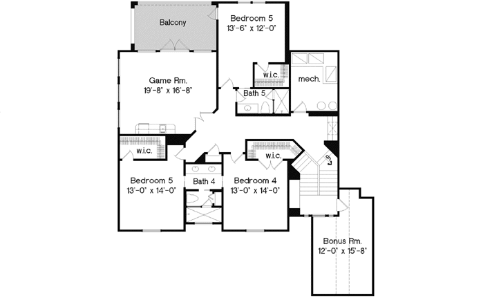 Upper/Second Floor Plan: 28-191