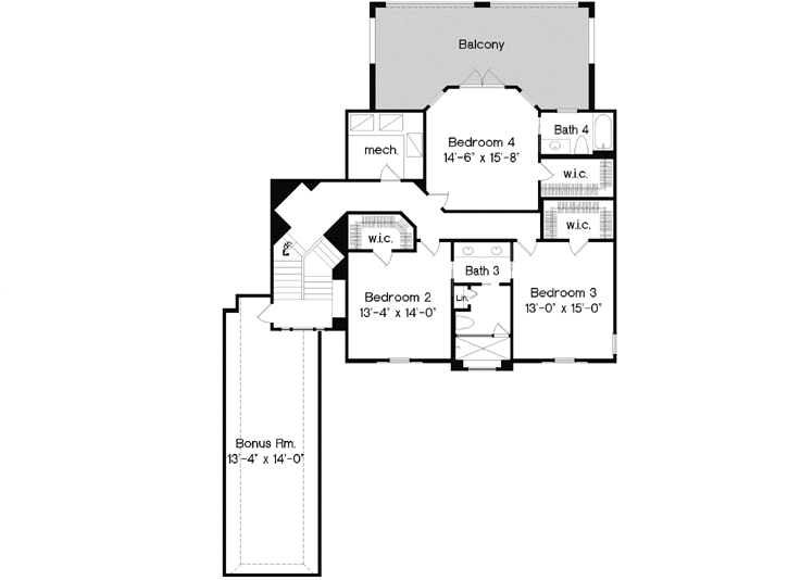 Upper/Second Floor Plan: 28-196