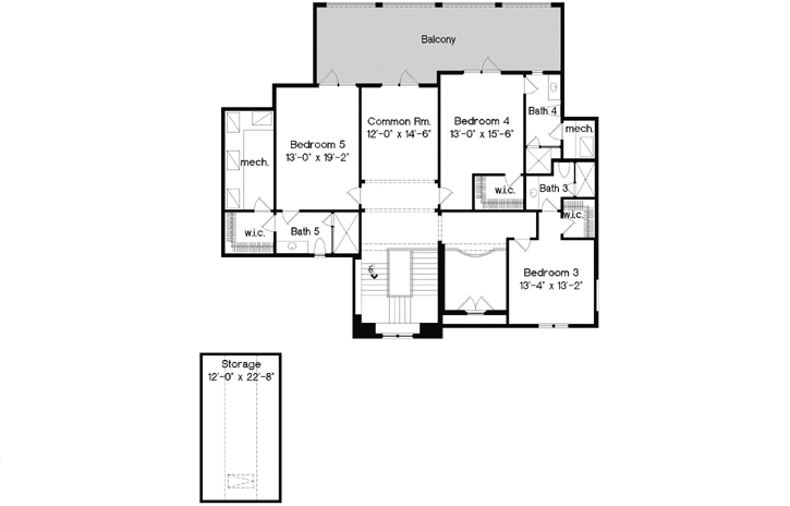 Upper/Second Floor Plan: 28-198
