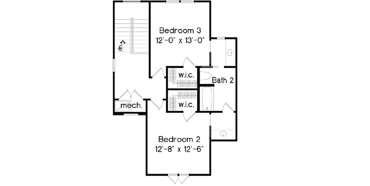 Upper/Second Floor Plan: 28-200