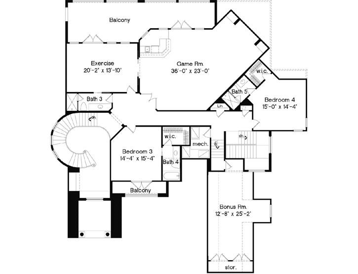 Upper/Second Floor Plan: 28-202