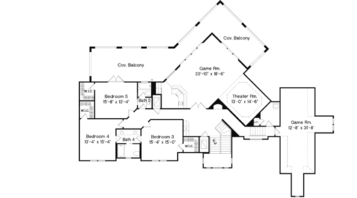 Upper/Second Floor Plan: 28-205