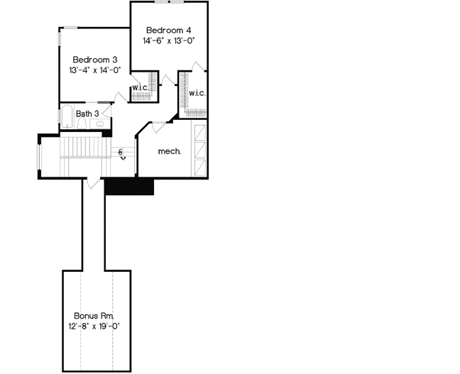 Upper/Second Floor Plan: 28-207