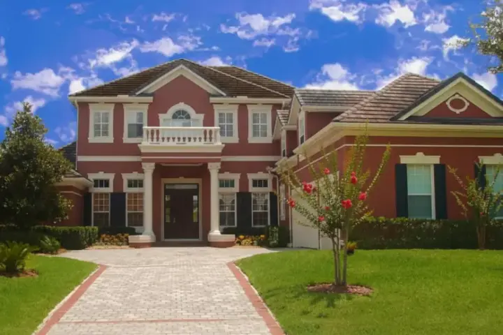 Georgian house plans 28-209 - front exterior, 5,383 sq ft, 6 bed, 6 bath house plans | Monster House Plans