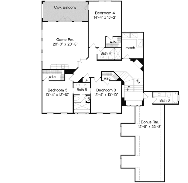 Upper/Second Floor Plan: 28-209