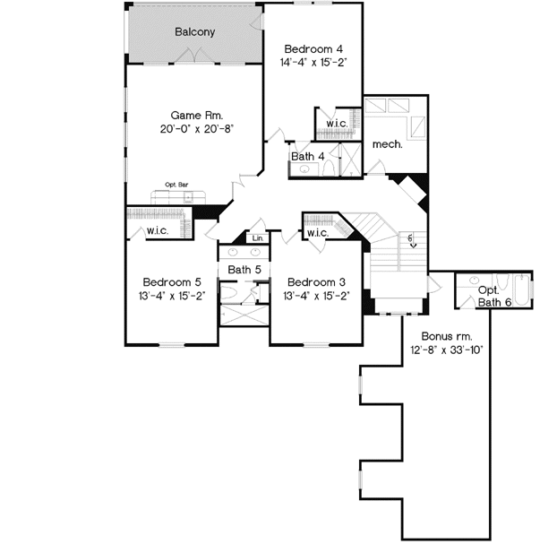 Upper/Second Floor Plan: 28-211