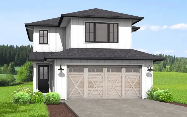 Modern Farmhouse house plans 29-150 - front exterior, 1,717 sq ft, 3 bed, 2 bath house plans | Monster House Plans