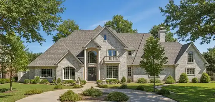 English Country house plans 3-103 - front exterior, 3,950 sq ft, 4 bed, 4 bath house plans | Monster House Plans