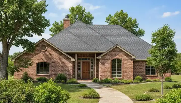 Traditional house plans 3-110 - front exterior, 2,203 sq ft, 3 bed, 2 bath house plans | Monster House Plans