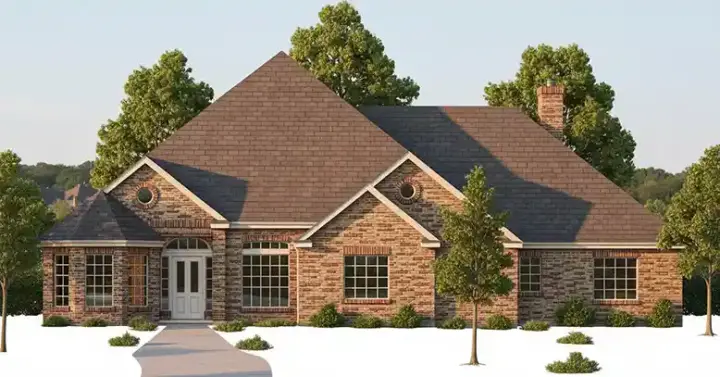 Traditional house plans 3-125 - front exterior, 2,966 sq ft, 4 bed, 3 bath house plans | Monster House Plans