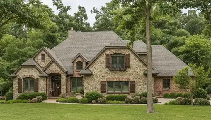 French Country house plans 3-134 - front exterior, 2,848 sq ft, 3 bed, 2 bath house plans | Monster House Plans