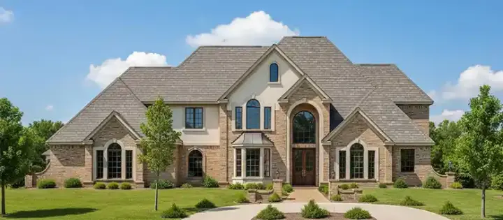 Traditional house plans 3-136 - front exterior, 3,383 sq ft, 3 bed, 3 bath house plans | Monster House Plans